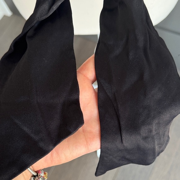 Zara Elegant Black Halter Top Size L 100% Viscose - Picture 4 of 8